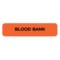 Nevs Label, Blood Bank 5/16" x 1-1/4" Flr Red w/Black LBW-0026 - alternate 1